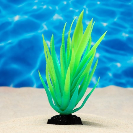 The plant is artificial aquarium, luminous, 20 cm, green