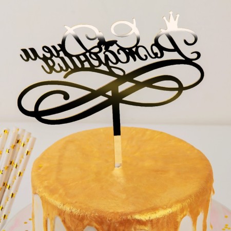 Topper for the cake "Happy Birthday", 15 × 13.5 cm-2