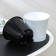 Kashpo for flowers with an insert "Arte", 600 ml, white-black color