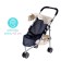 Stroller for dolls, metal frame, three -wheeled, summer