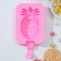 Form for ice cream “Pineapple”, silicone, 14 × 7.5 × 2.5 cm, pink color