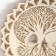 Panel Interior tree "Mandala and Tree of Life" Cream-white 30x5.5x30 cm