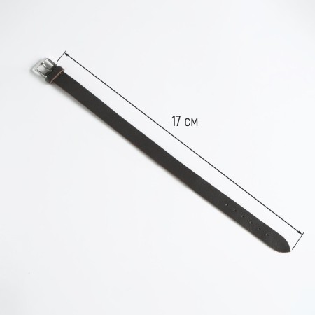 Watch strap, female, 12 mm, genuine leather, brown-3