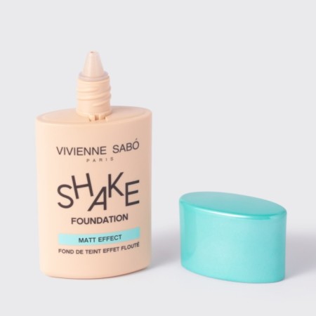 Tonal cream Vivienne Sabo Shakefoundation Matt, matting, tone 04 dark beige-18