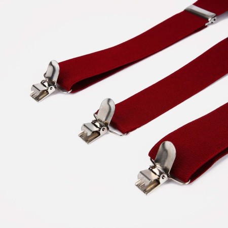 Adults adults, width 3.5 cm, burgundy color-4