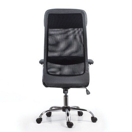 Office armchair Brabix "Flight ex-540", chrome, fabric, mesh, gray-2