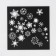 Stencil for creativity "Snowflakes", 15 x 15 cm, plastic