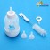 Set for feeding is soft, with a silicone base, 100 ml, white