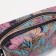 Cosmetic bag with zipper, turquoise color