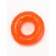 Chewing toy "Ring" Transparent, PP, 6.7 x 2 cm, orange