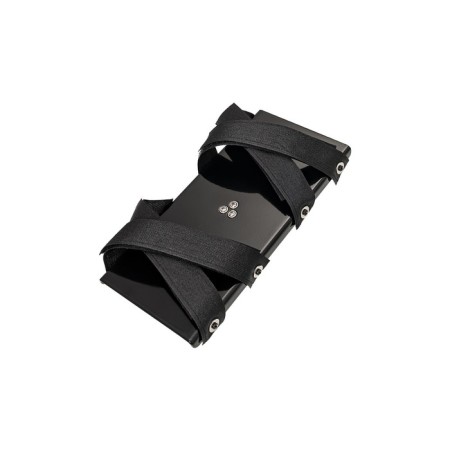 Replaceable nozzle for sex machines Diva double, 20 cm, metal, black color-1
