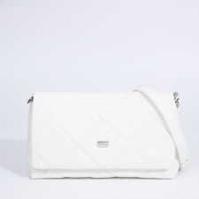 Women's bag Textura, messenger, small size, white color