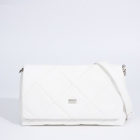 Women's bag Textura, messenger, small size, white color