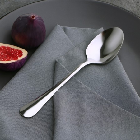 Spoon of a dining room “Plane British”, length 19.1 cm, thickness 1.2 mm