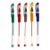 A set of gel pens, 5 colors, metallic, with rubber holders, mix