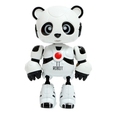 The Pandy robot, voice recording, reacts to touch, light and sound effects, metallic-2
