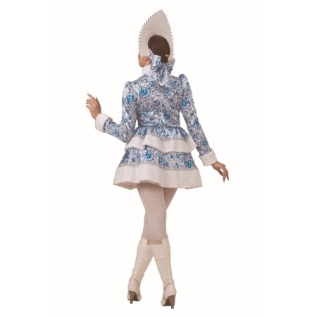Snegurochka carnival costume, blue patterns, p. 44, height 164 cm-1