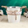 Kashpo "Vederko Lindberg" white with handles, 13x13x12cm