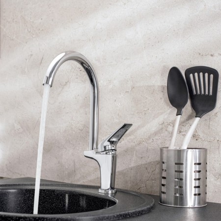 Kitchen mixer "RMS" SL122-017FO, single-leaf, 35 mm cartridge, brass, chrome-3