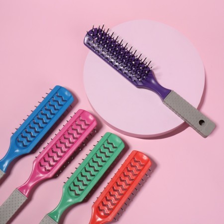 The comb is massage, ventilated, 3 × 21 cm, packing 12 pcs, color mix