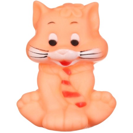 Rubber toy for the bathtub "cat", with a squeak, 1 pc, color mix, crumb I-11