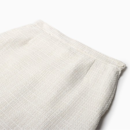Maxi skirt Women's tweed MIST R.44, Milk-10