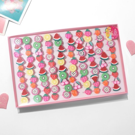 Children's ring "chosen" fruits, shape mix, color-1