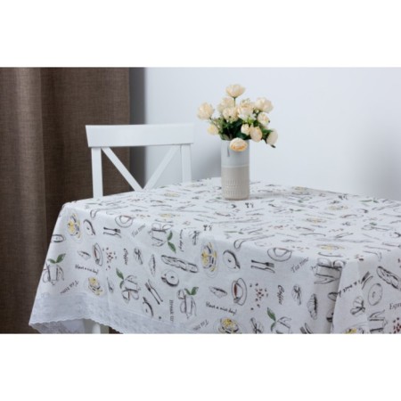 MEIWA tablecloth, rectangular, 152 x 228 cm, beige color