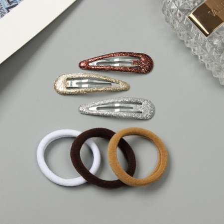 Golena hair set (6 elastic bands 3.5 cm, 6 invisible 5 cm)-1