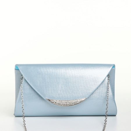 Women's bag on magnet, blue color