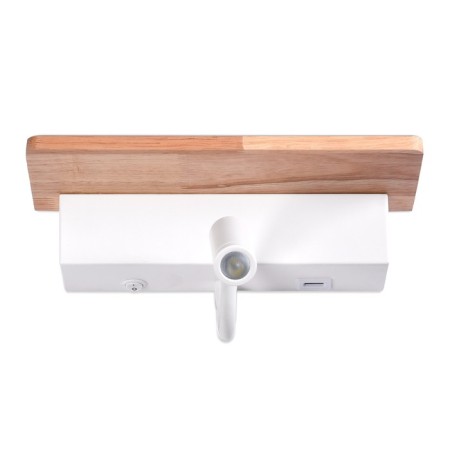 LED lamp wall -mounted with a switch, USB port and Ambrella Light, Wall, FW290, LED, 4 W, 375LUM, 4200, 3000K, white, light tree color-4