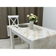 Клеёнка прозрачная «Мрамор» Joy Home, 20х0,8 м, толщина 0,6 мм