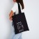 Shoper bag without fastening, black color