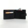 Male purse on the button, black color
