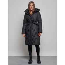 Coat insulated winter female, size 46, black color