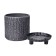 Round pot for flowers, 4 liter charcoal 20.5x20x20cm