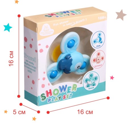Spinner for the bathroom "fish", on a suction cup-5