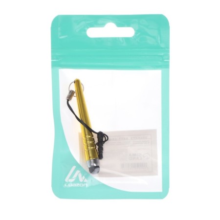Luazon stylus, "drop", for a tablet and phone, 6 cm, heat, with a mount, yellow-3