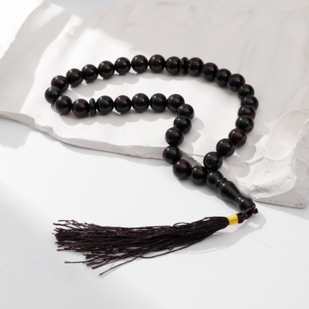 Parsing Muslim ball No. 10 "Grenat", 33 beads through a jumper-4