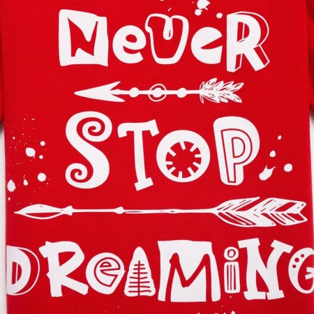 T -shirt Children's Minaku "Dreaming" color red, height 128-5