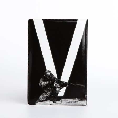Cover for passport, black color-1