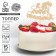 Topper for the cake wooden "Happy Birthday", balls