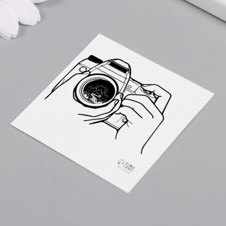 Tattoo on the body Black "Fotik" 6x6 cm-4