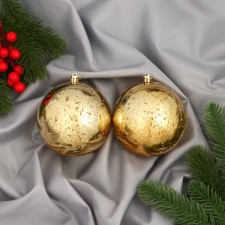 Set of balls plastic D-10 cm, 2 pcs 