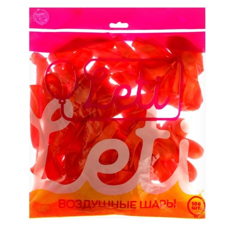 Latex ball 5 ", metal, set of 100 pcs., Water bombs, Orange color-2