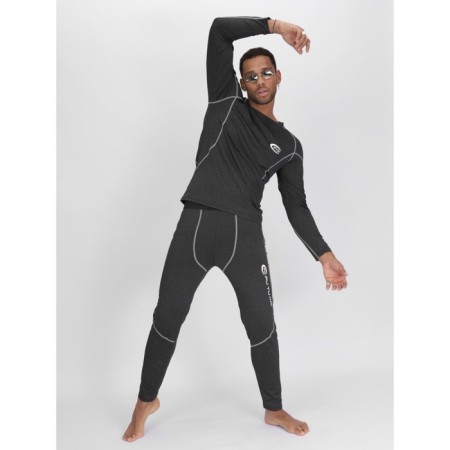 Male thermal underwear, size 46-48, dark gray color-13