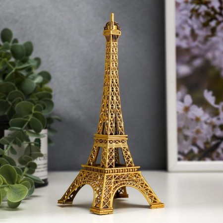Souvenir Metal "Eiffel Tower" gold 18x7x7 cm