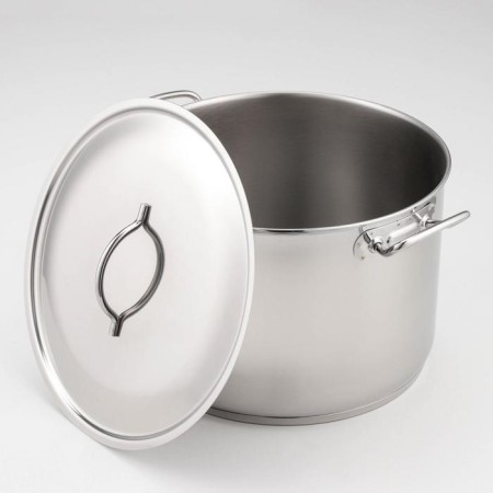 The pan is whole, 16 l, d = 31.6 cm, a metal cover, with a heat distribution layer, the capsule bottom-1