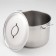 The pan is whole, 16 l, d = 31.6 cm, a metal cover, with a heat distribution layer, the capsule bottom