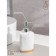 A set of accessories for the bathroom "Marble", 3 items (soap dish, dispenser 230 ml, glass)